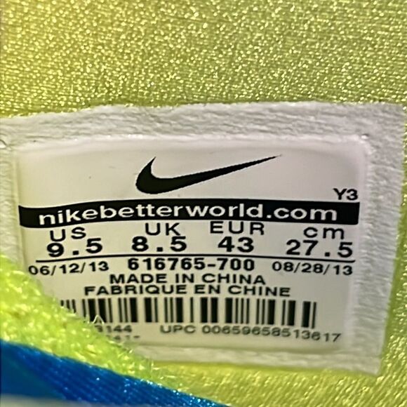 🔥🏀 NIKE Air Flightposite Exposed Volt 616765-700 Basketball Shoes Mens Size 9. - Picture 12 of 12